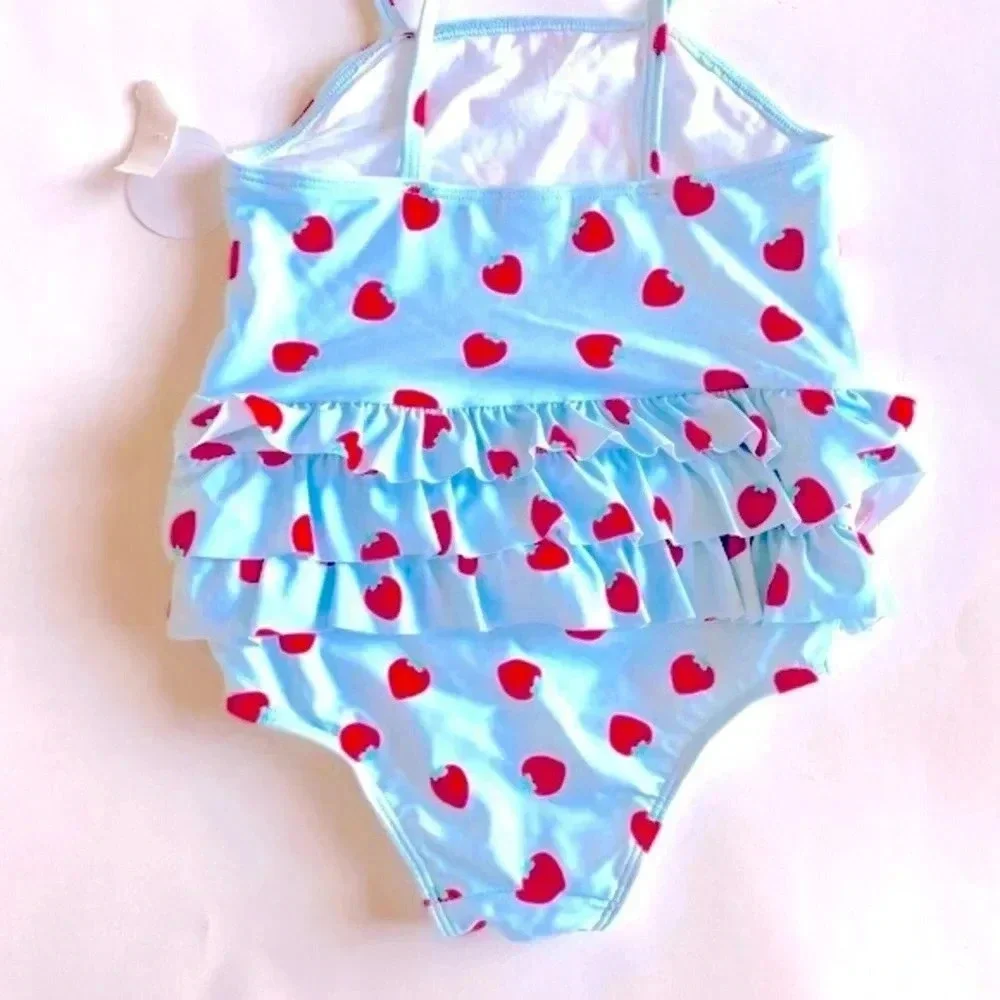 Nordstrom Tucker + Tate Strawberry Ruffled Swimsuit NWT 18-24M